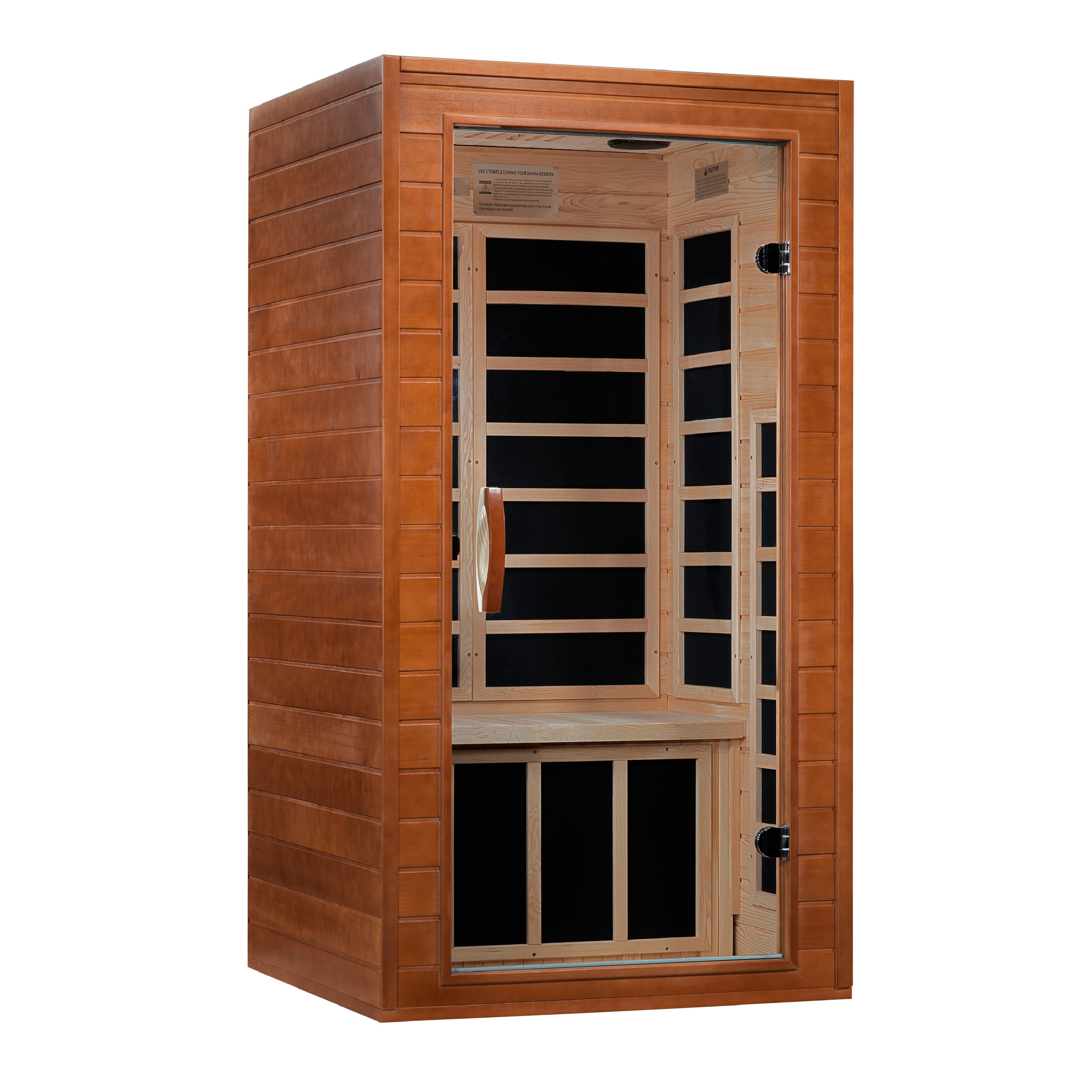 Dynamic Avila 1-2-person Low EMF (Between 5-10 MG) FAR Infrared Sauna (Canadian Hemlock)