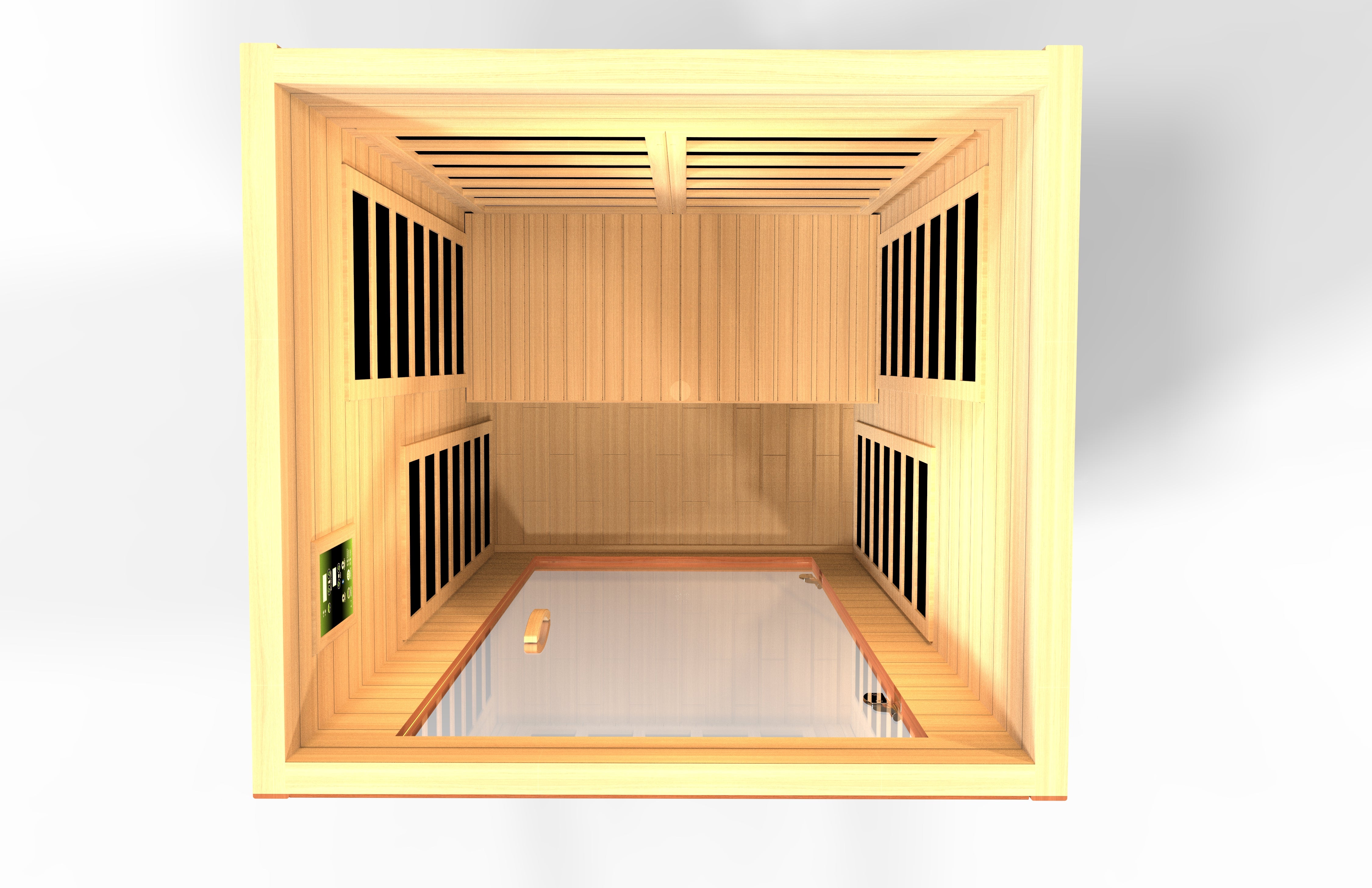 Dynamic Avila 1-2-person Low EMF (Between 5-10 MG) FAR Infrared Sauna (Canadian Hemlock)