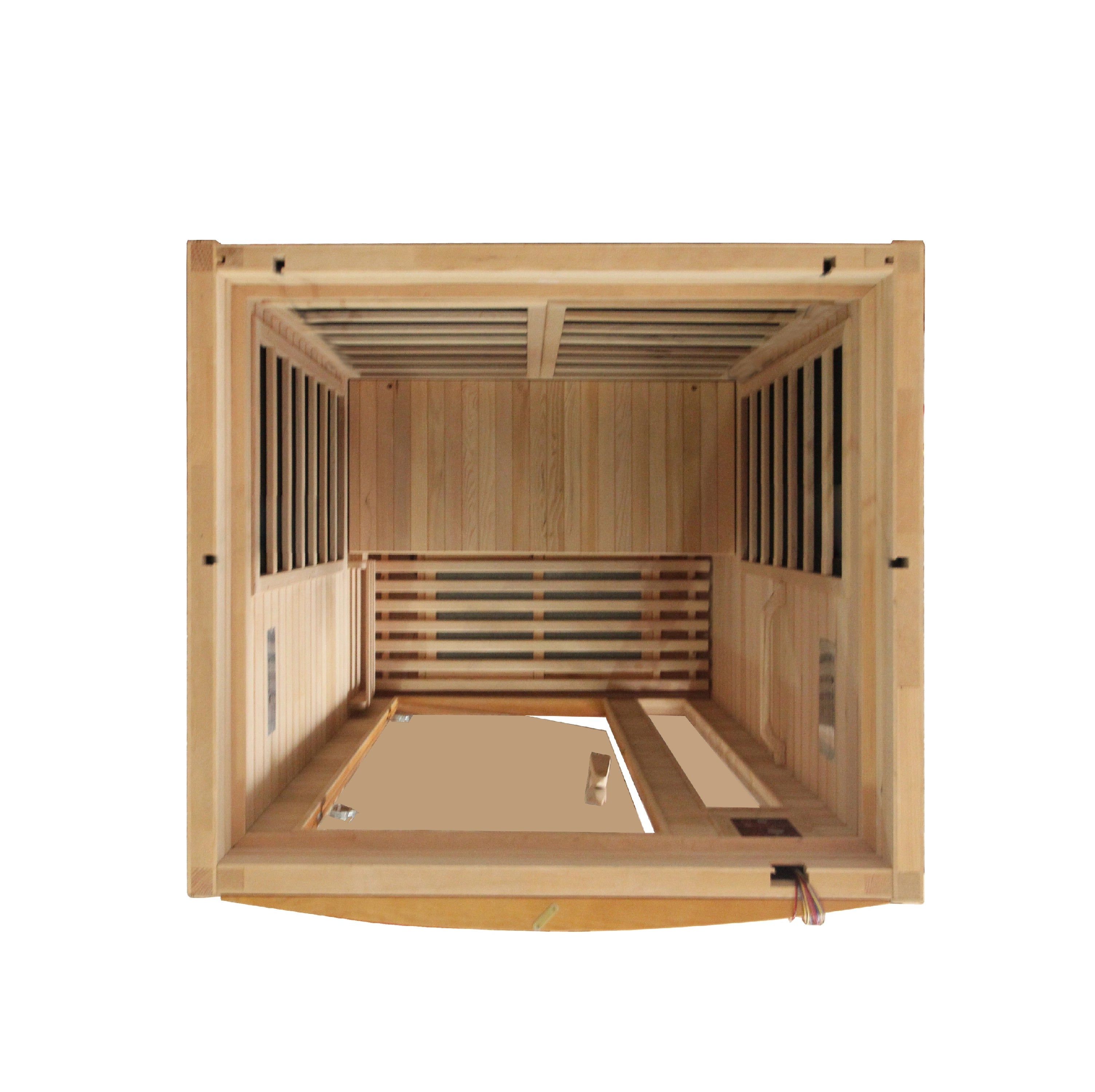 Dynamic Barcelona 1–2 Person Infrared Sauna – 120V Plug & Play (Canadian Hemlock, Low EMF)