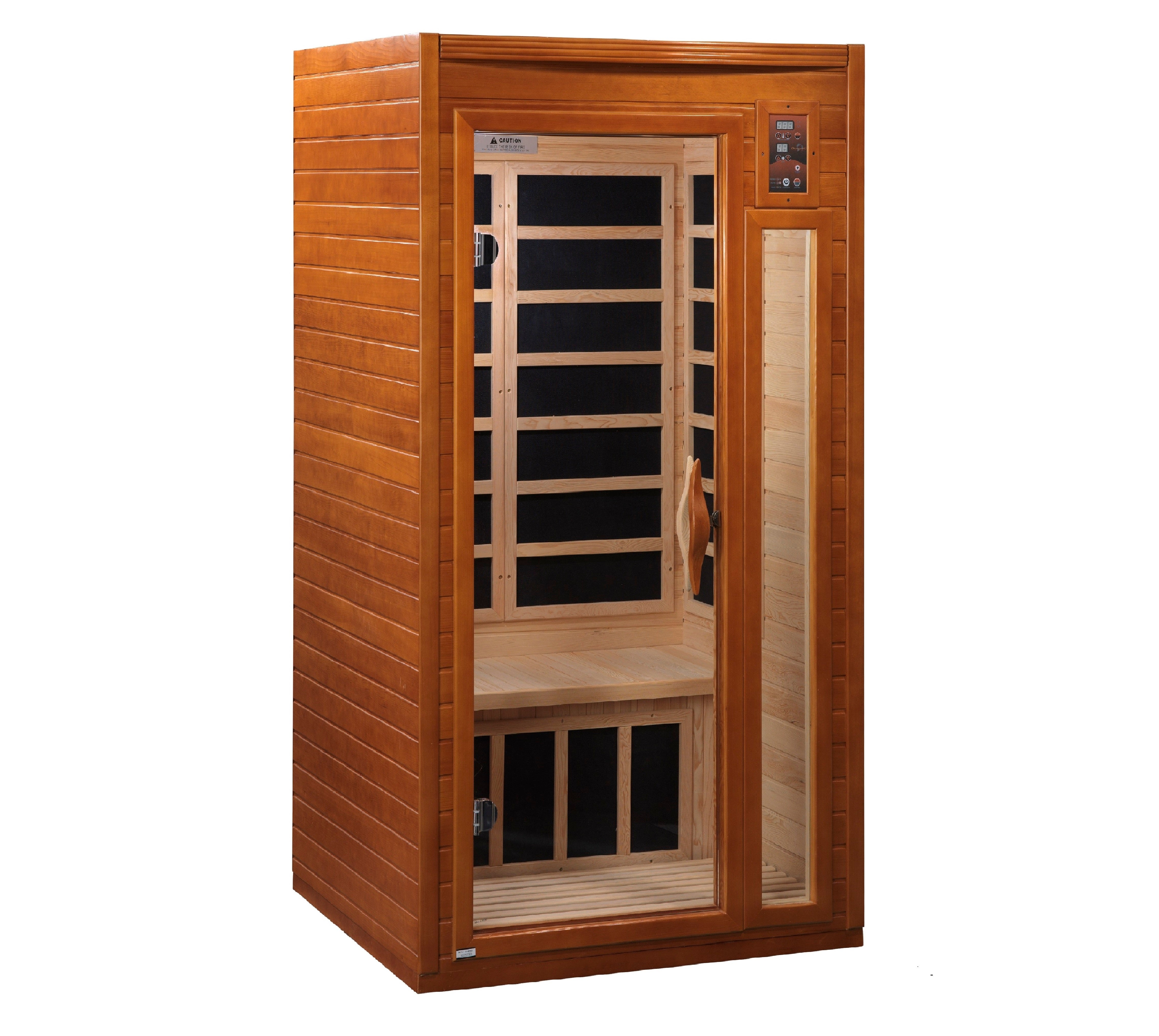 Dynamic Barcelona 1–2 Person Infrared Sauna – 120V Plug & Play (Canadian Hemlock, Low EMF)