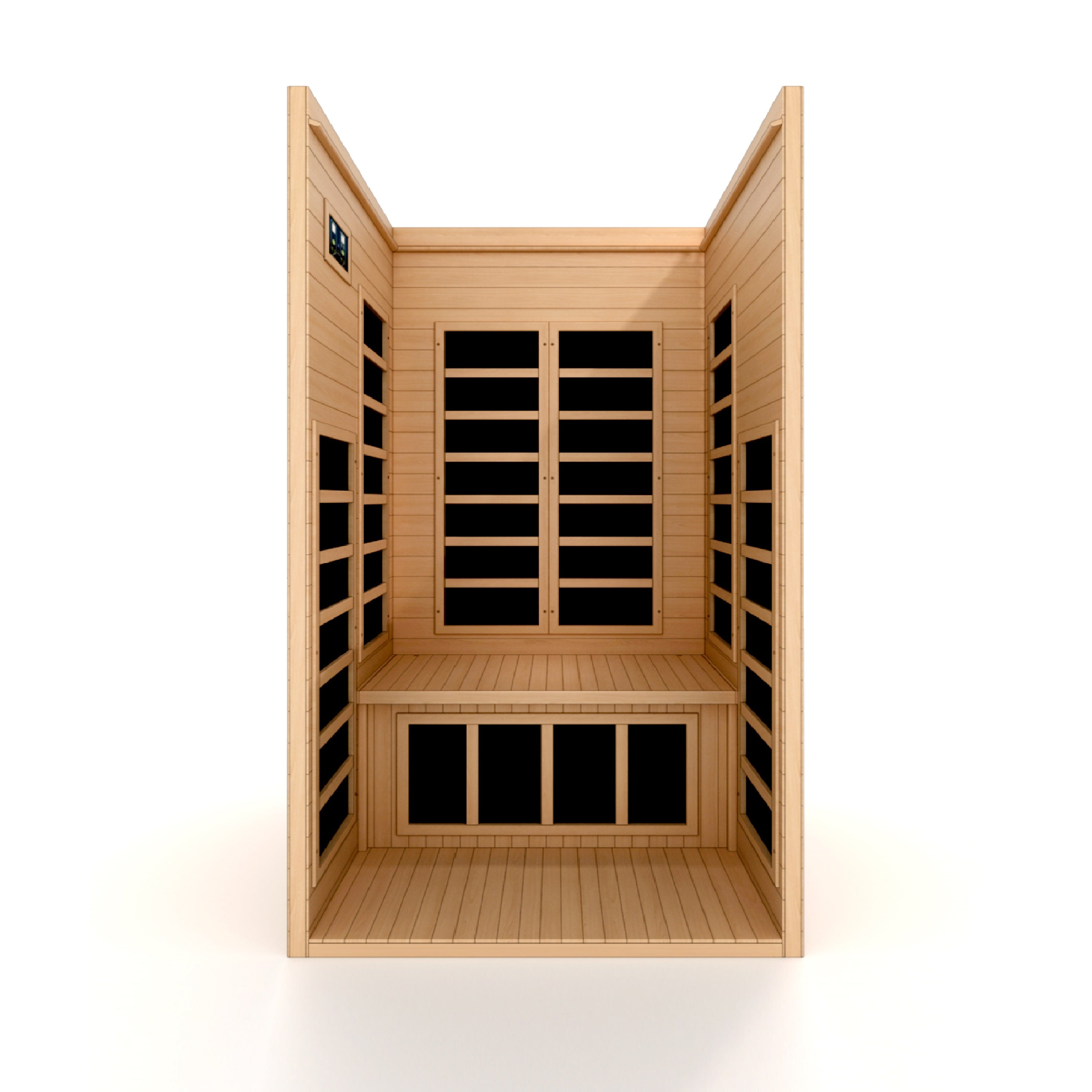 Dynamic Gracia 2 Person Infrared Sauna – Low EMF, 120V Plug & Play (Canadian Hemlock)