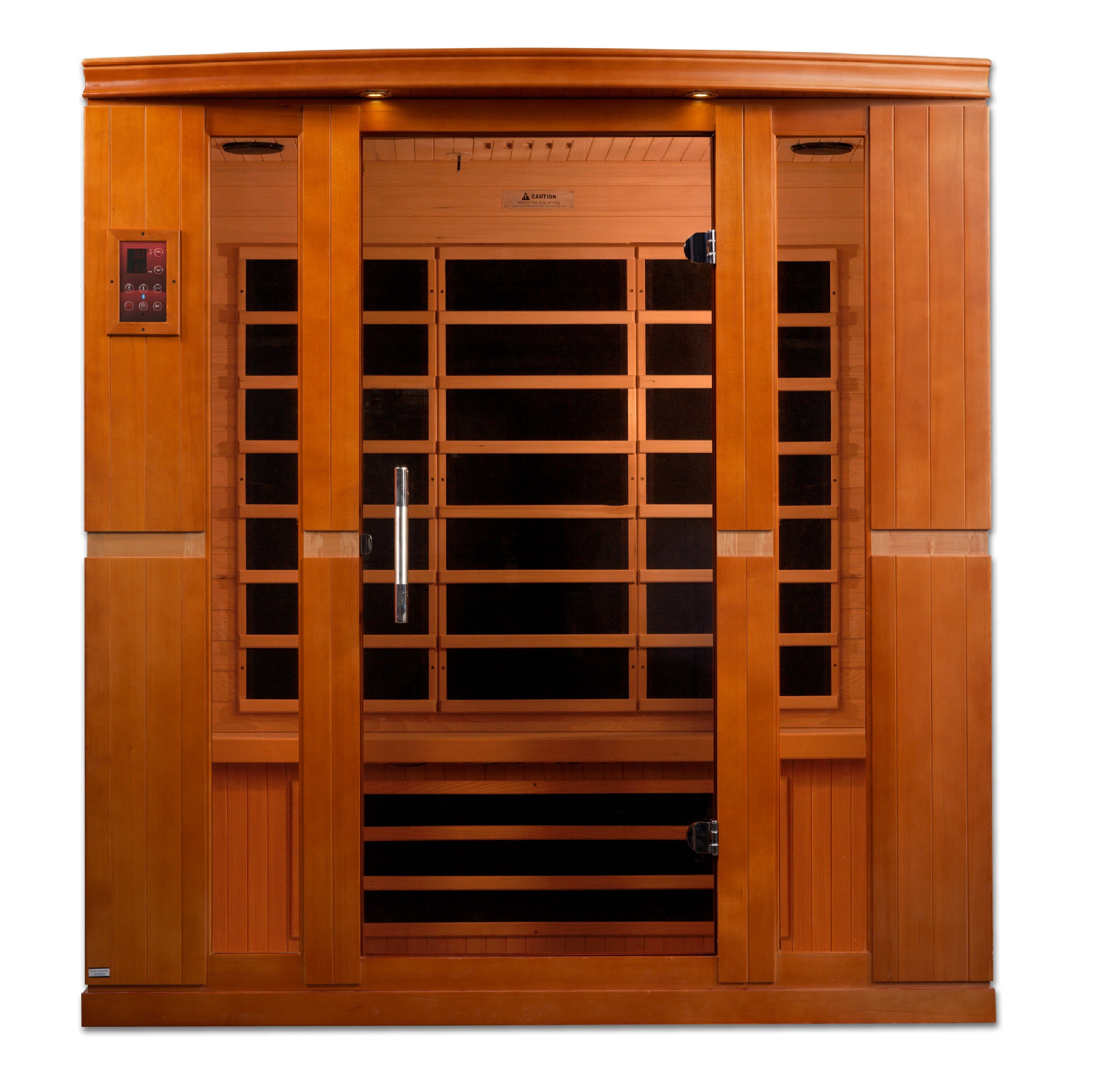 Dynamic Bergamo 4-Person Infrared Sauna – 120V Plug & Play (Canadian Hemlock, Low EMF)