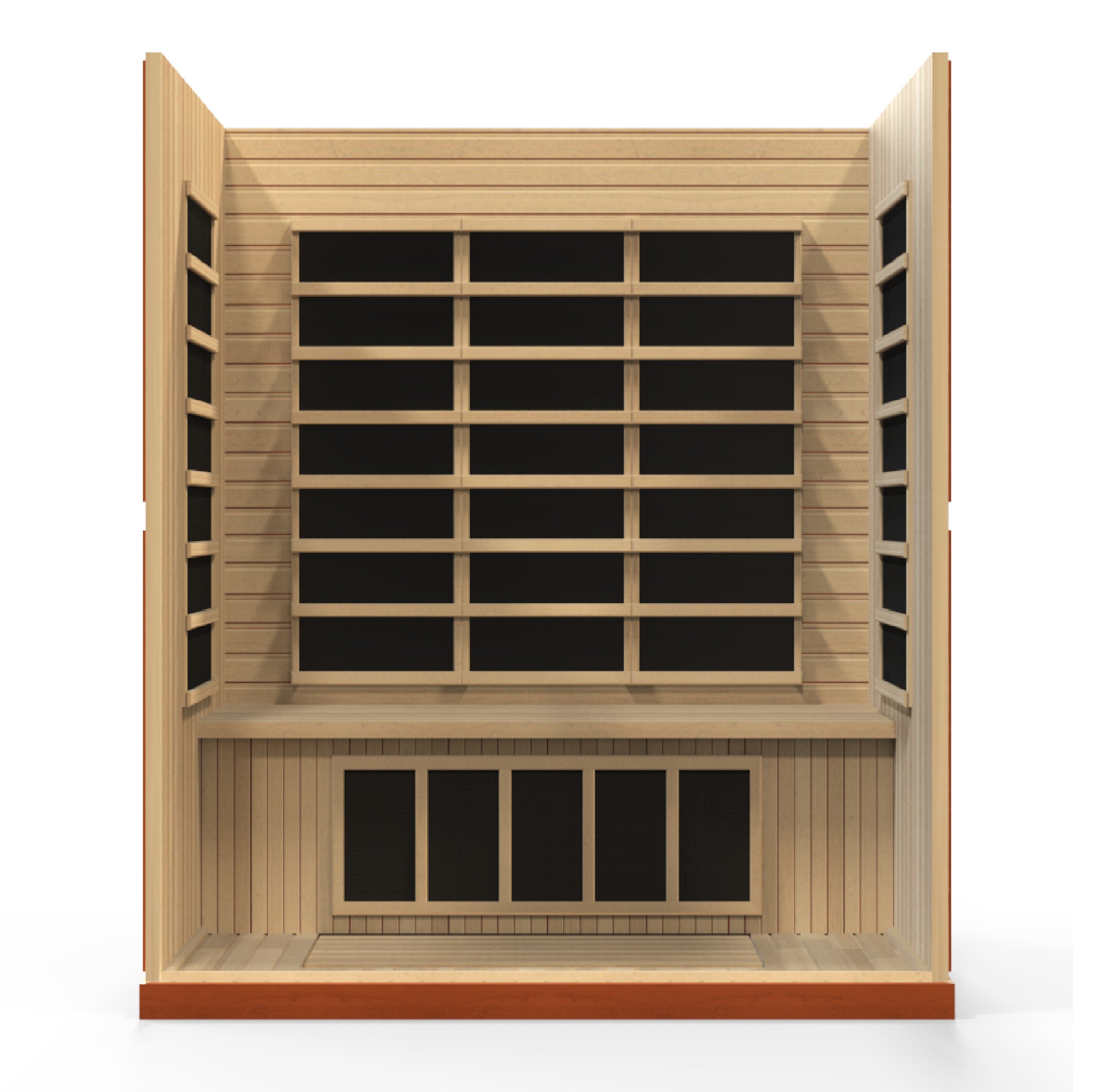 Dynamic Bergamo 4-Person Infrared Sauna – 120V Plug & Play (Canadian Hemlock, Low EMF)