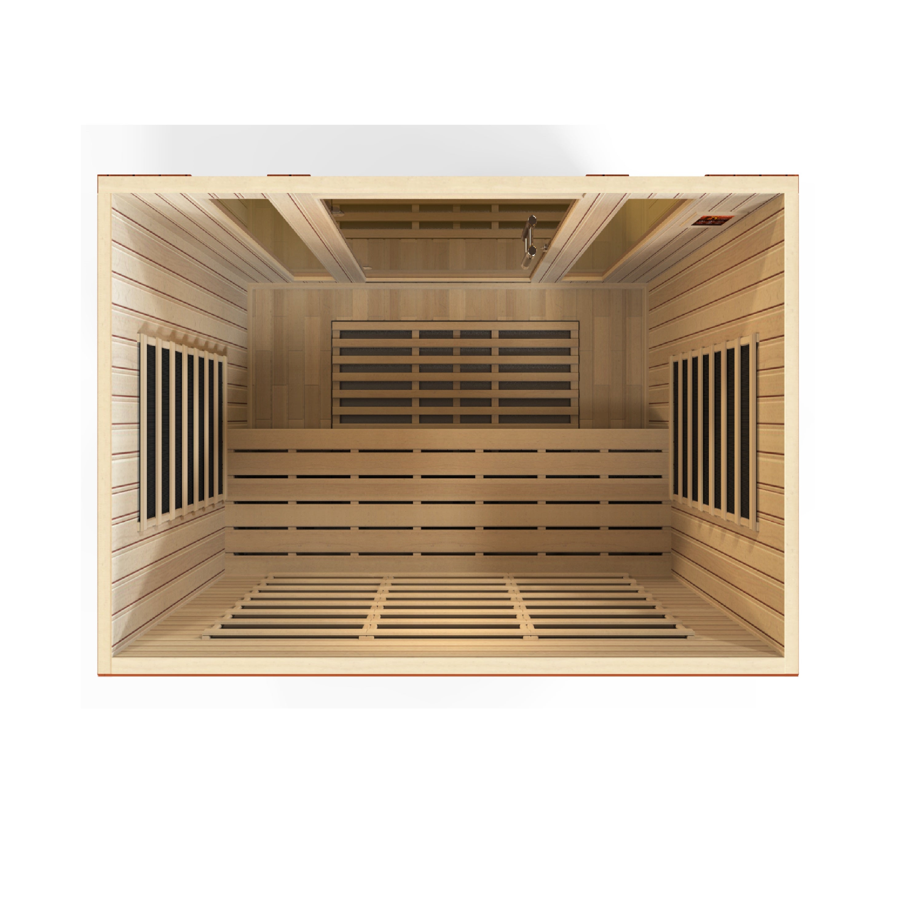 Dynamic Bergamo 4-Person Infrared Sauna – 120V Plug & Play (Canadian Hemlock, Low EMF)