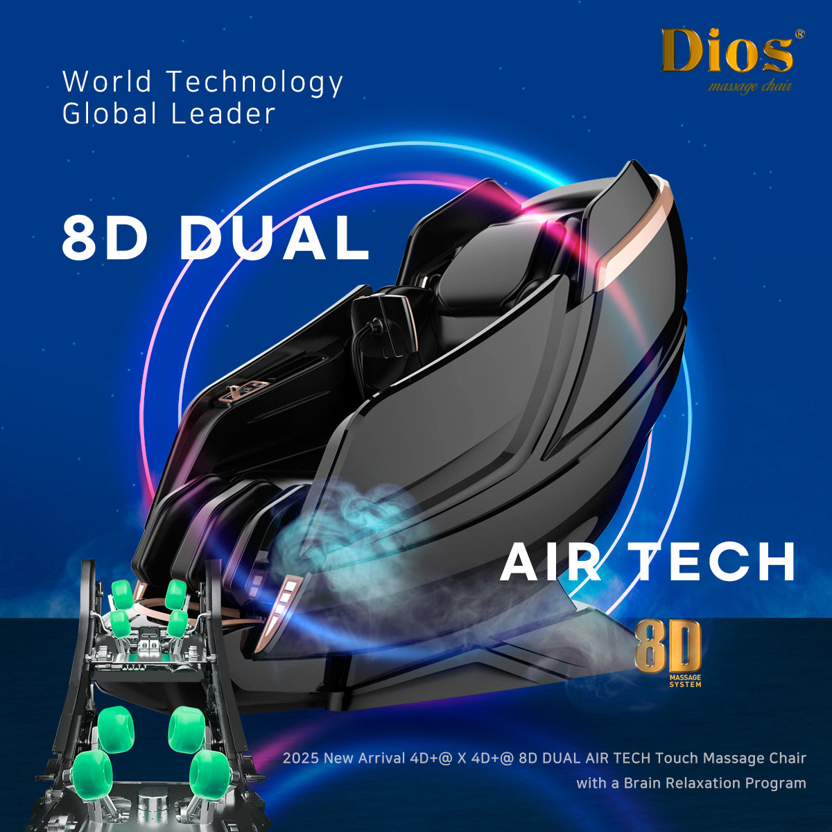 Kahuna DIOS 1288 Luxury 4D Massage Chair