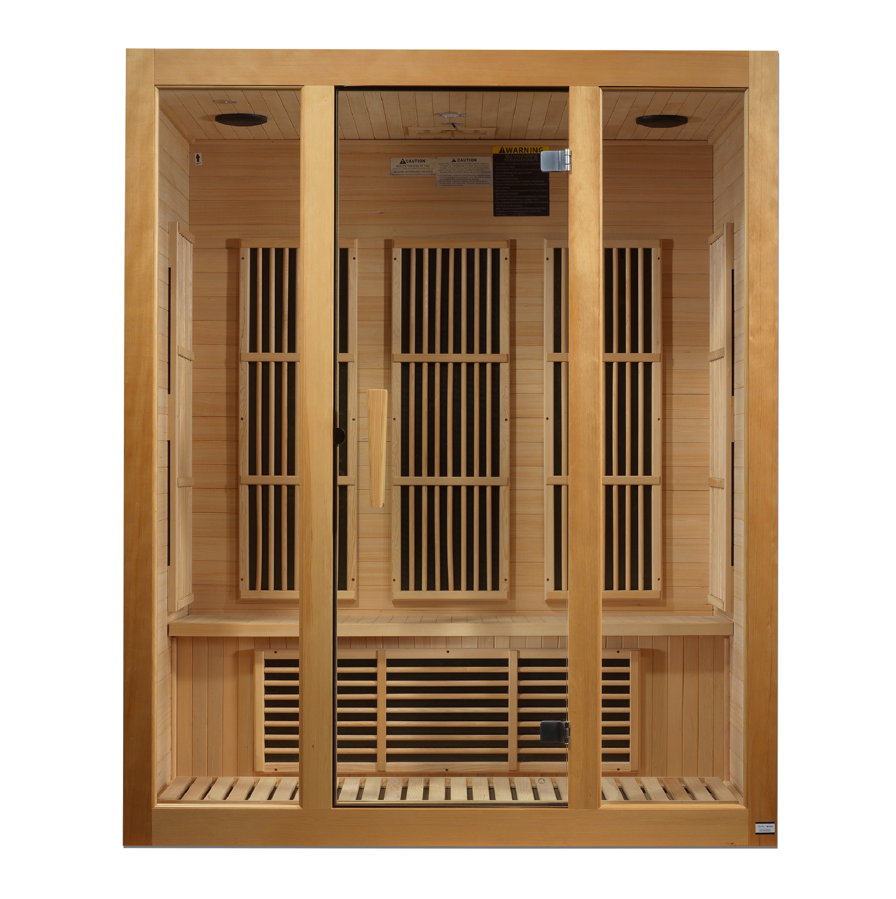 Maxxus Bellevue 3-Person Low EMF (Between 5-10 MG) FAR Infrared Sauna (Canadian Hemlock)