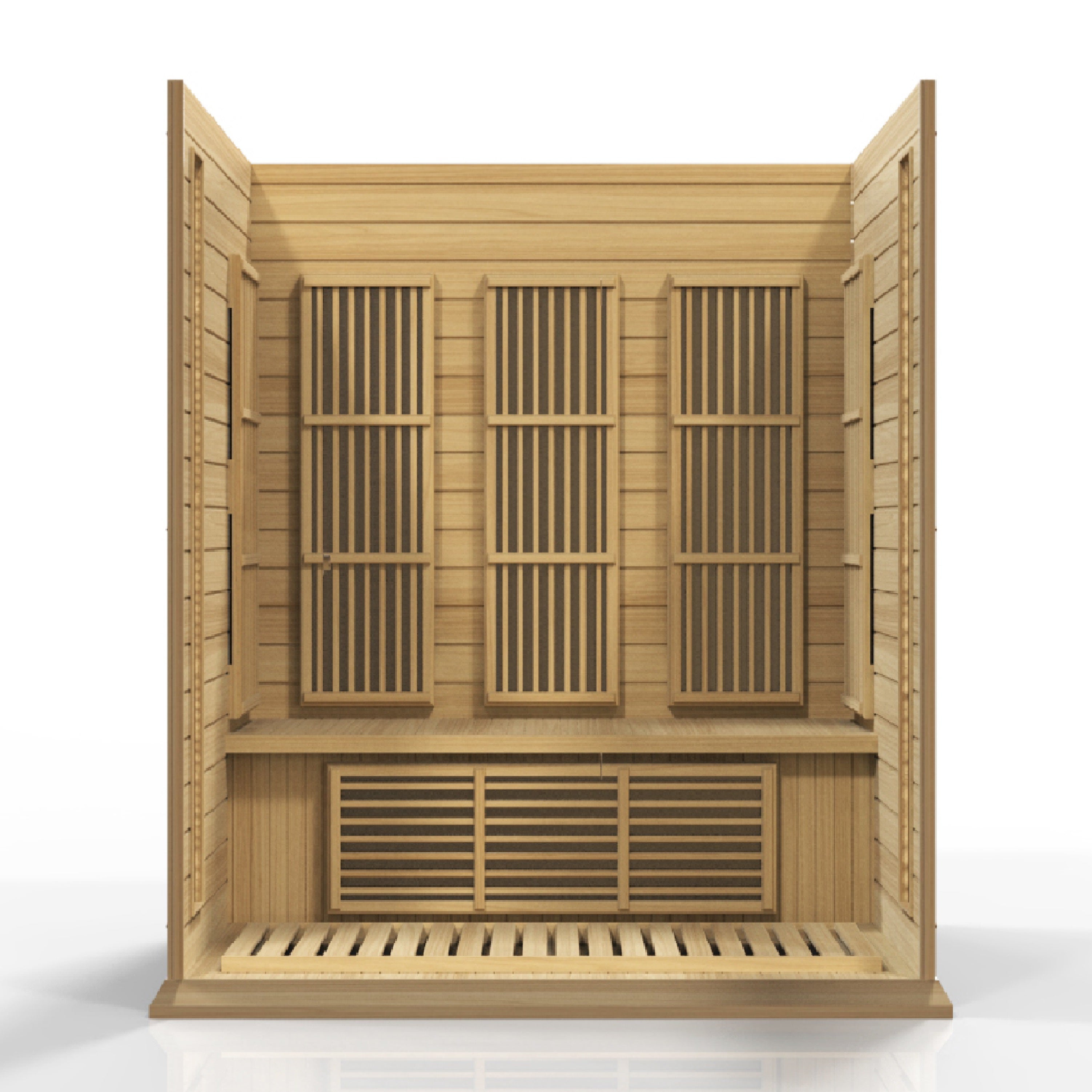 Maxxus 3-Person Low EMF (Between 5-10 MG) FAR Infrared Sauna (Canadian Hemlock)