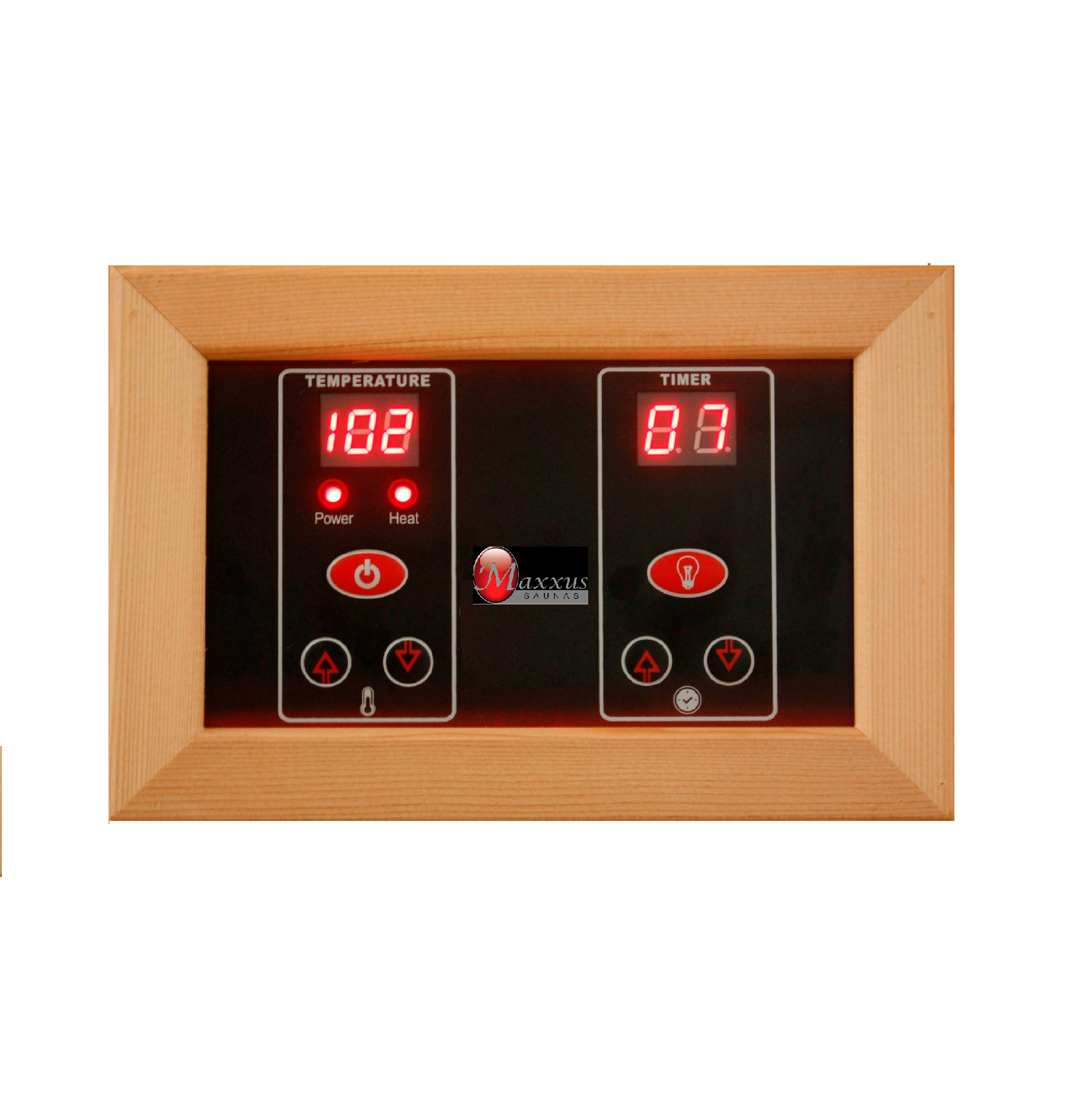 Maxxus Seattle 2-Person Infrared Sauna – Canadian Hemlock (Low EMF)