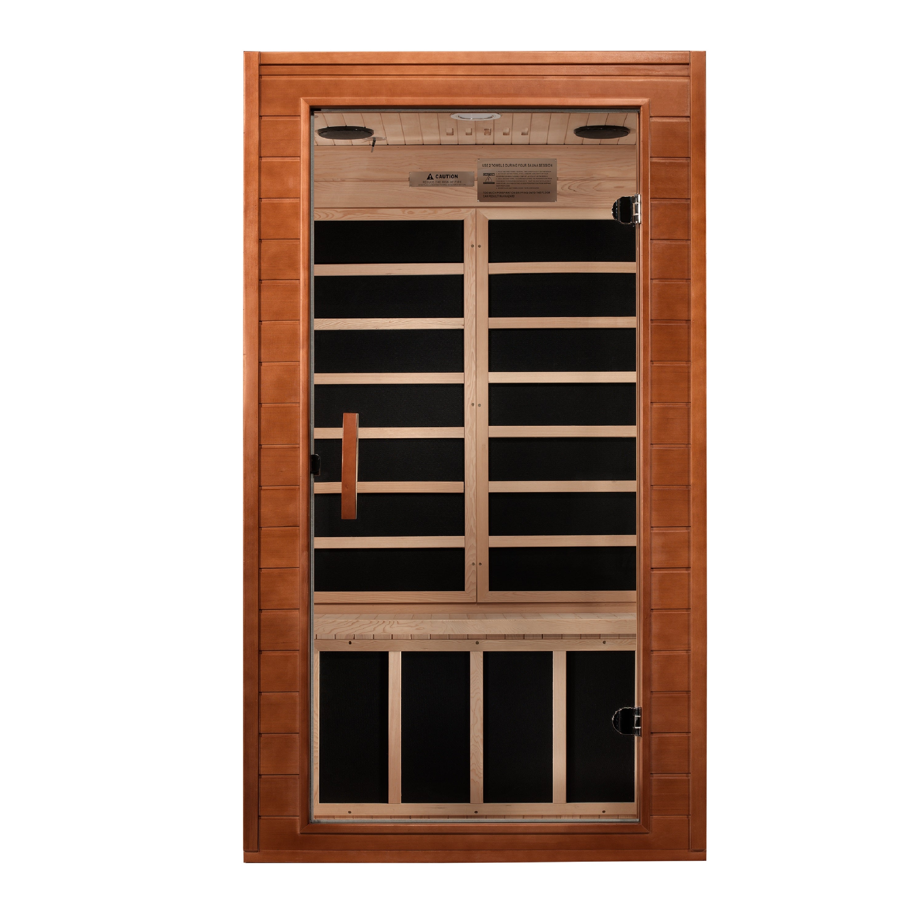 Dynamic Avila 1-2-person Low EMF (Between 5-10 MG) FAR Infrared Sauna (Canadian Hemlock)