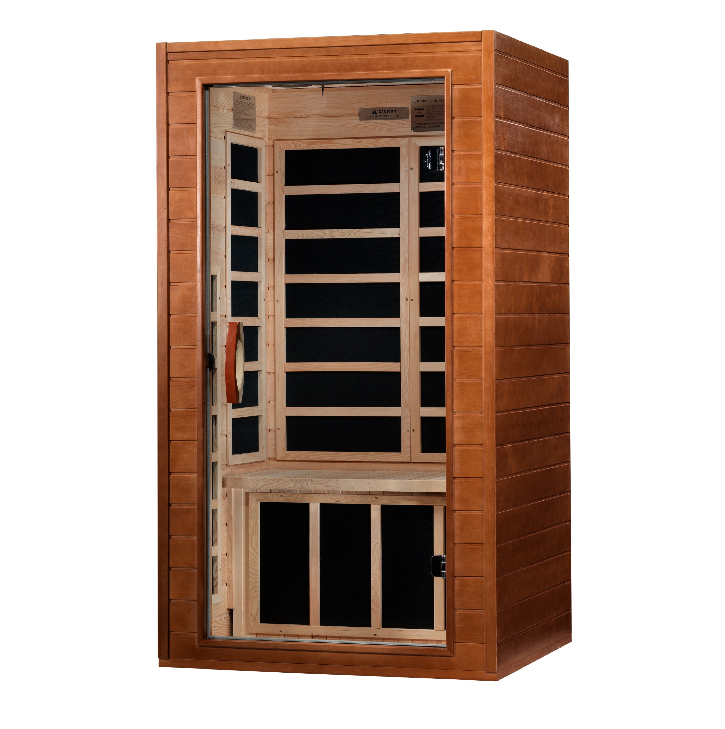 Dynamic Avila 1-2-person Low EMF (Between 5-10 MG) FAR Infrared Sauna (Canadian Hemlock)