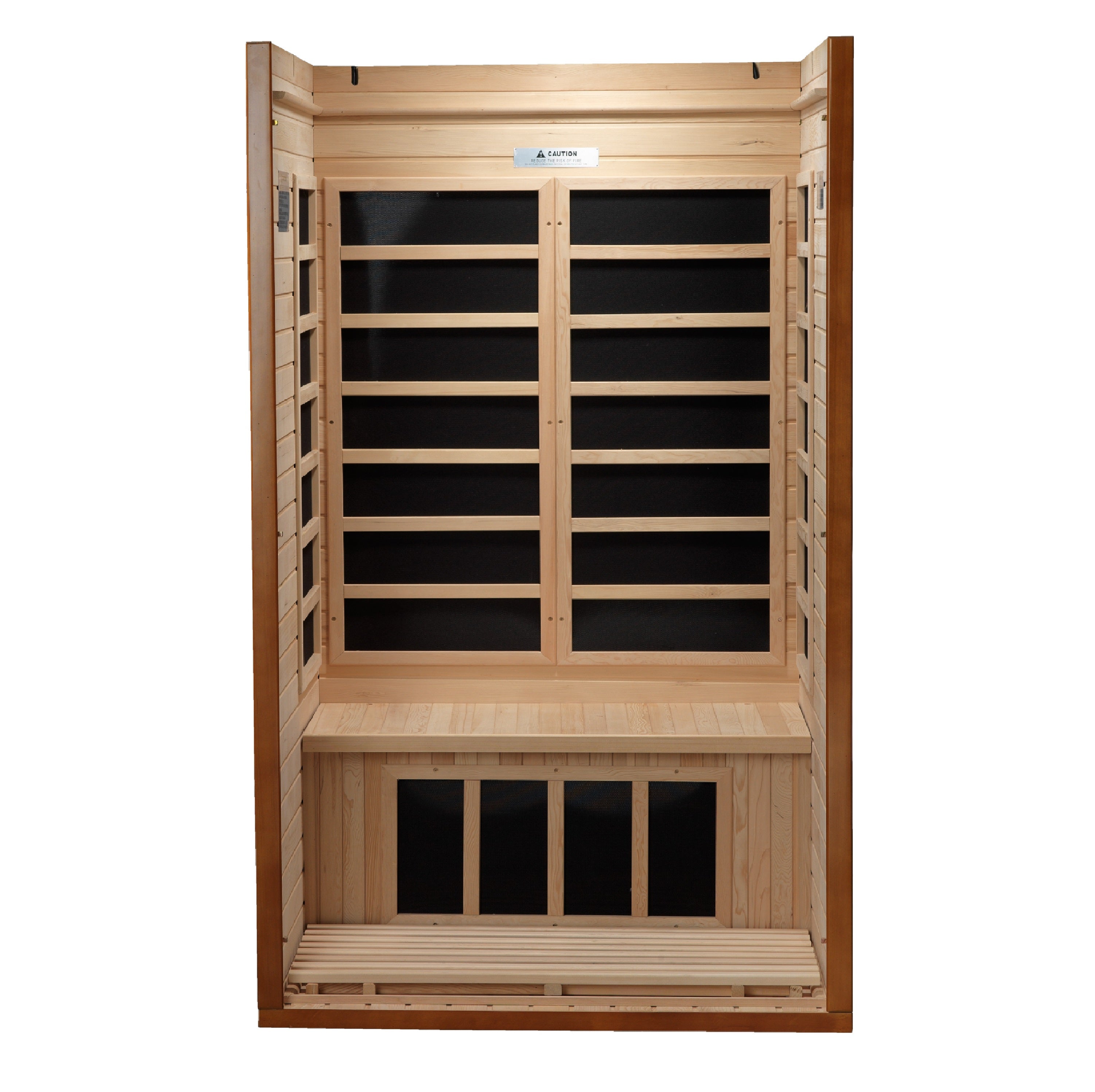 Dynamic Barcelona 1–2 Person Infrared Sauna – 120V Plug & Play (Canadian Hemlock, Low EMF)