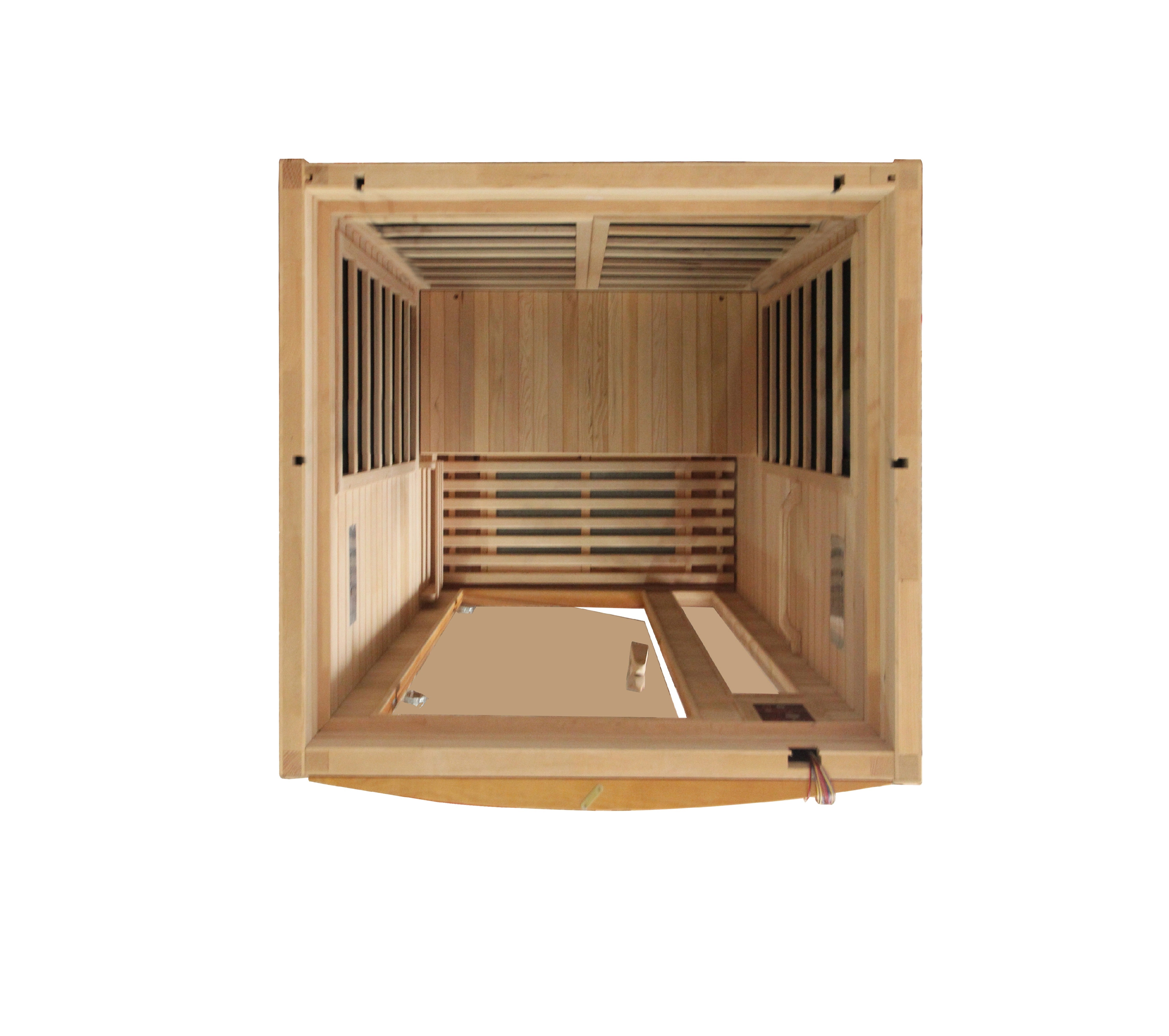 Dynamic Barcelona 1–2 Person Infrared Sauna – 120V Plug & Play (Canadian Hemlock, Low EMF)