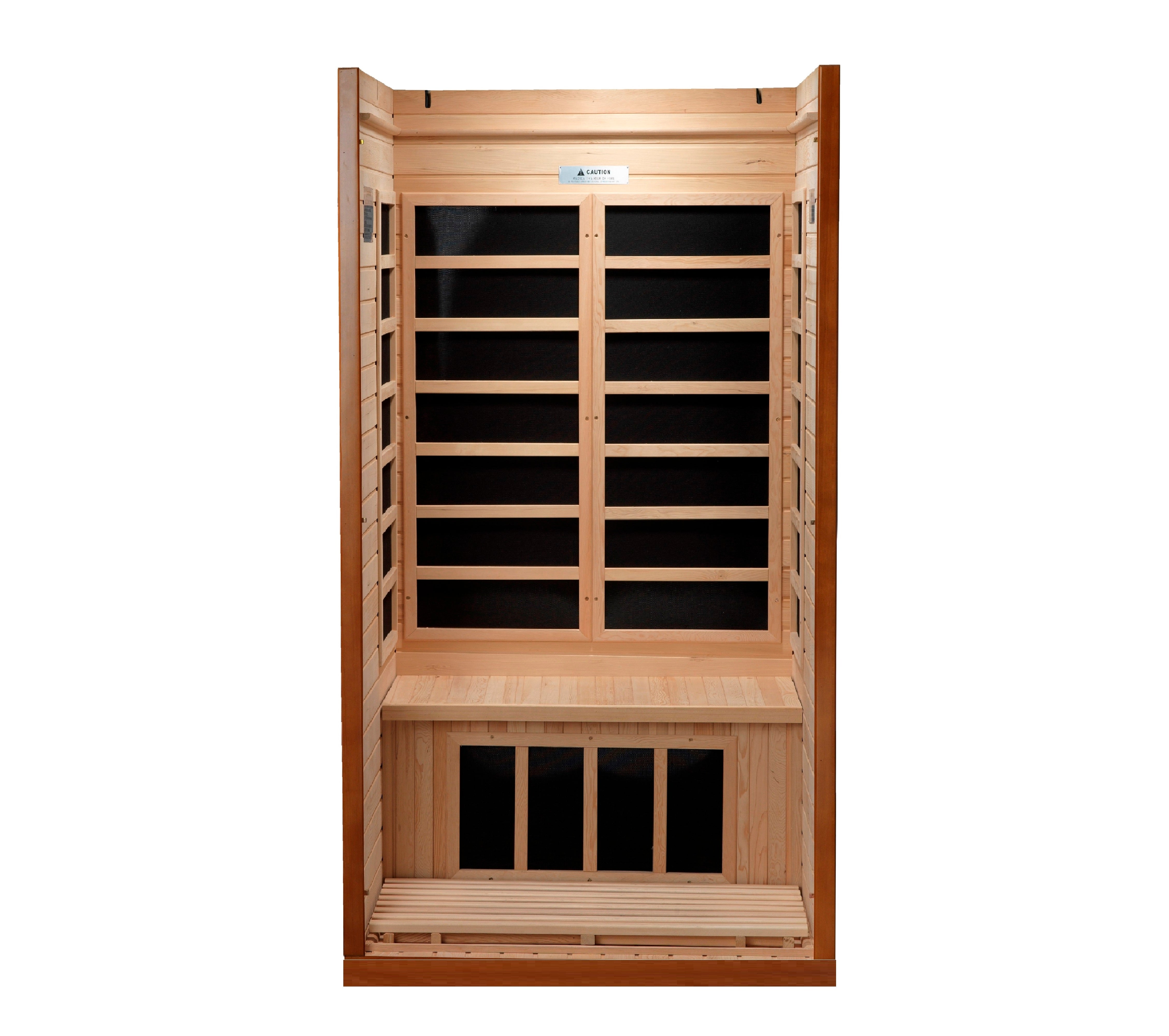 Dynamic Barcelona 1–2 Person Infrared Sauna – 120V Plug & Play (Canadian Hemlock, Low EMF)