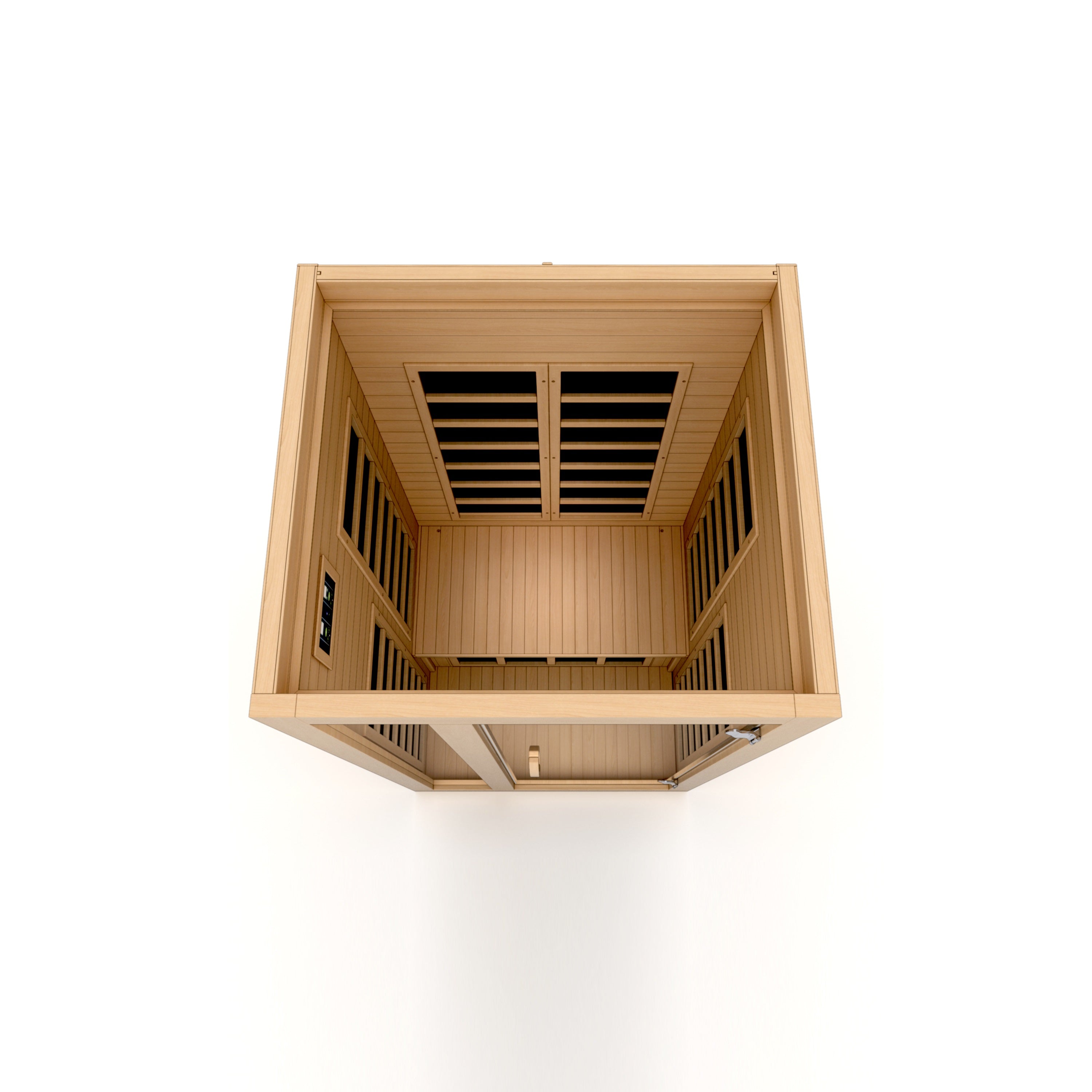 Dynamic Gracia 2 Person Infrared Sauna – Low EMF, 120V Plug &amp; Play (Canadian Hemlock)