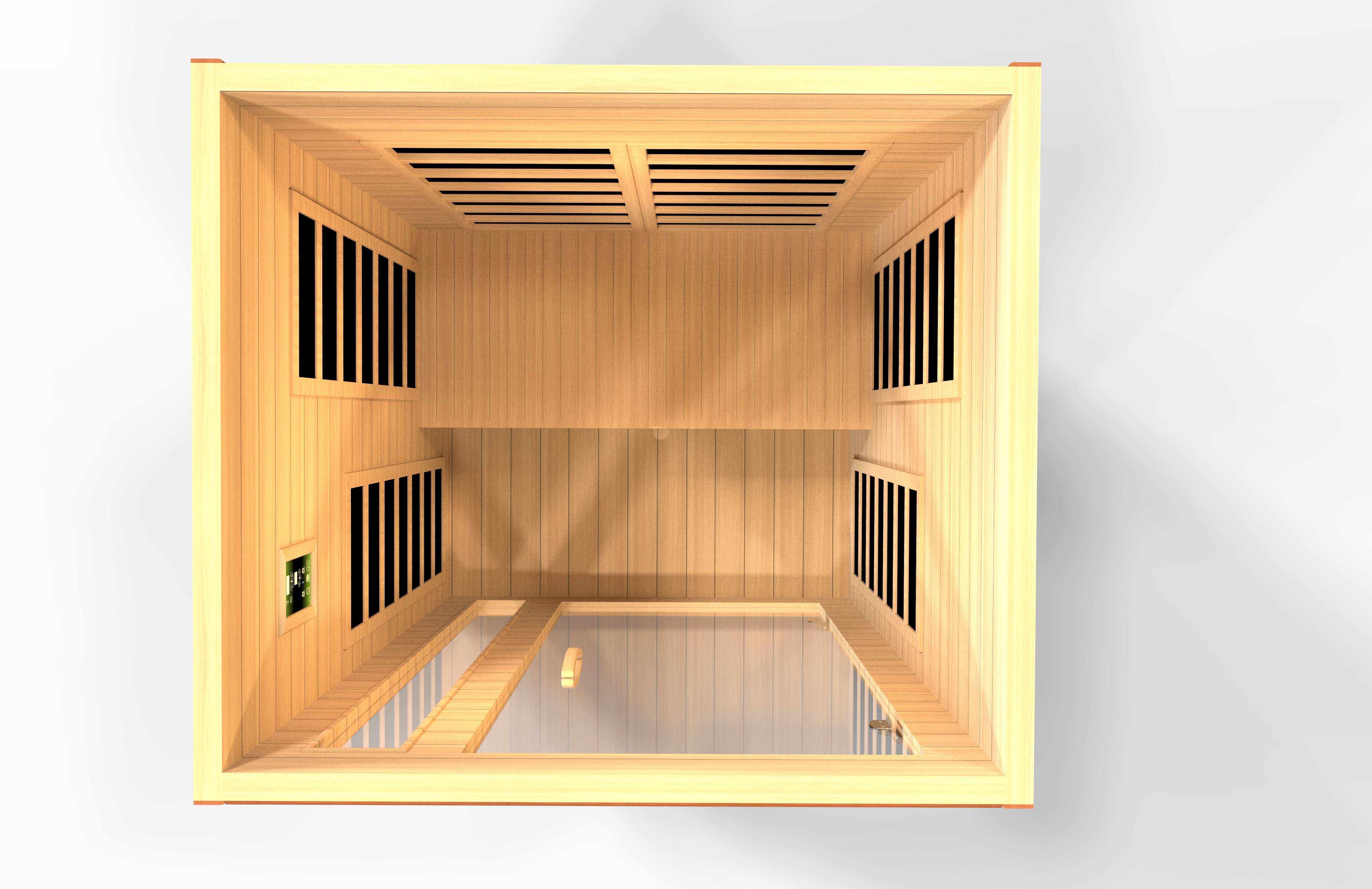 Dynamic Cordoba Elite 2-person Ultra Low EMF (Between 3-5MG) FAR Infrared Sauna (Canadian Hemlock)