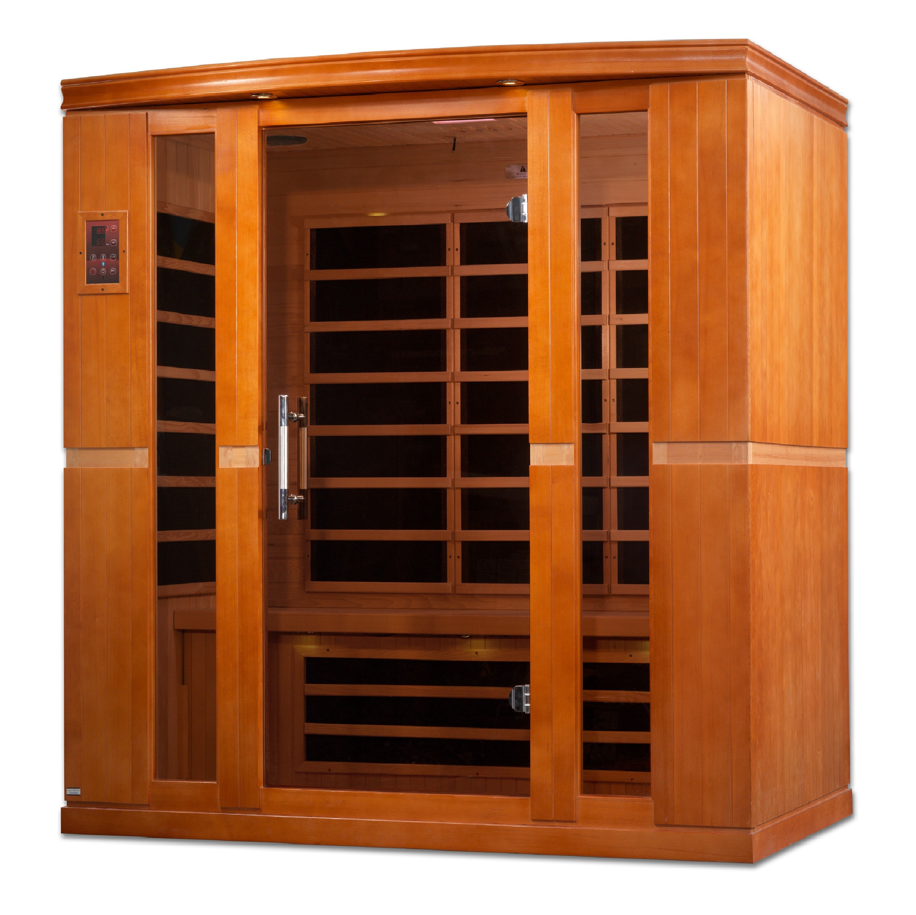 Dynamic Bergamo 4-Person Infrared Sauna – 120V Plug & Play (Canadian Hemlock, Low EMF)