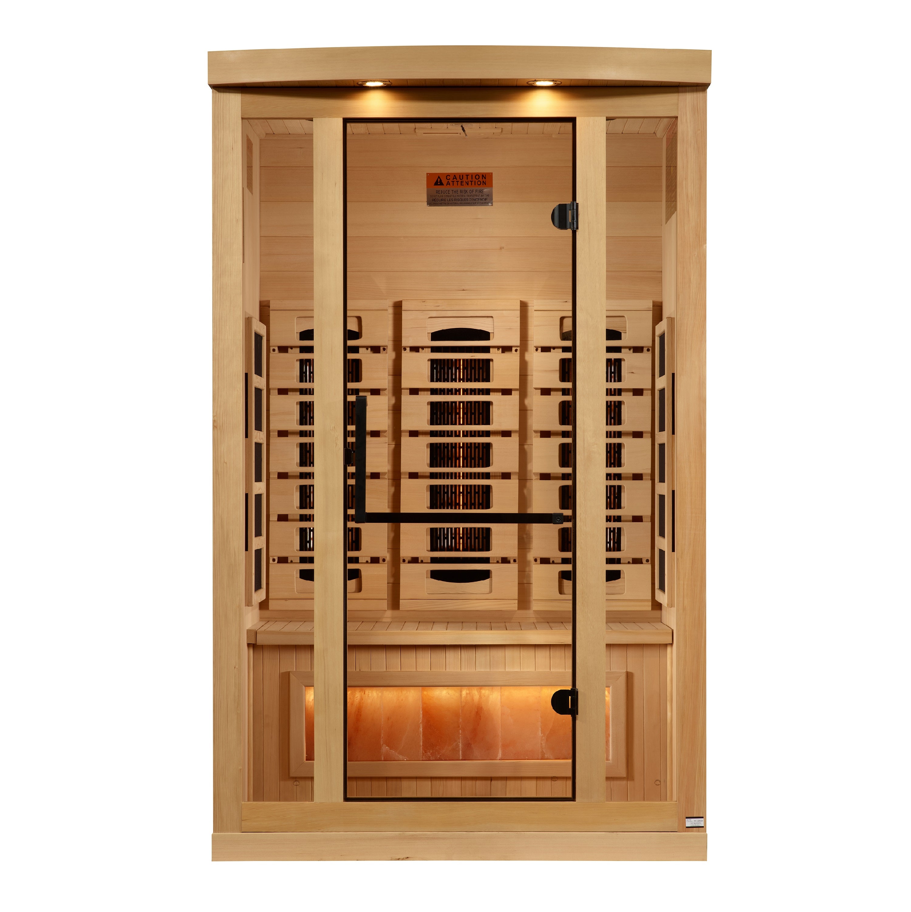 Golden Designs 2-Person Full Spectrum Infrared Sauna – 120V Plug & Play (Canadian Hemlock, Near Zero EMF)