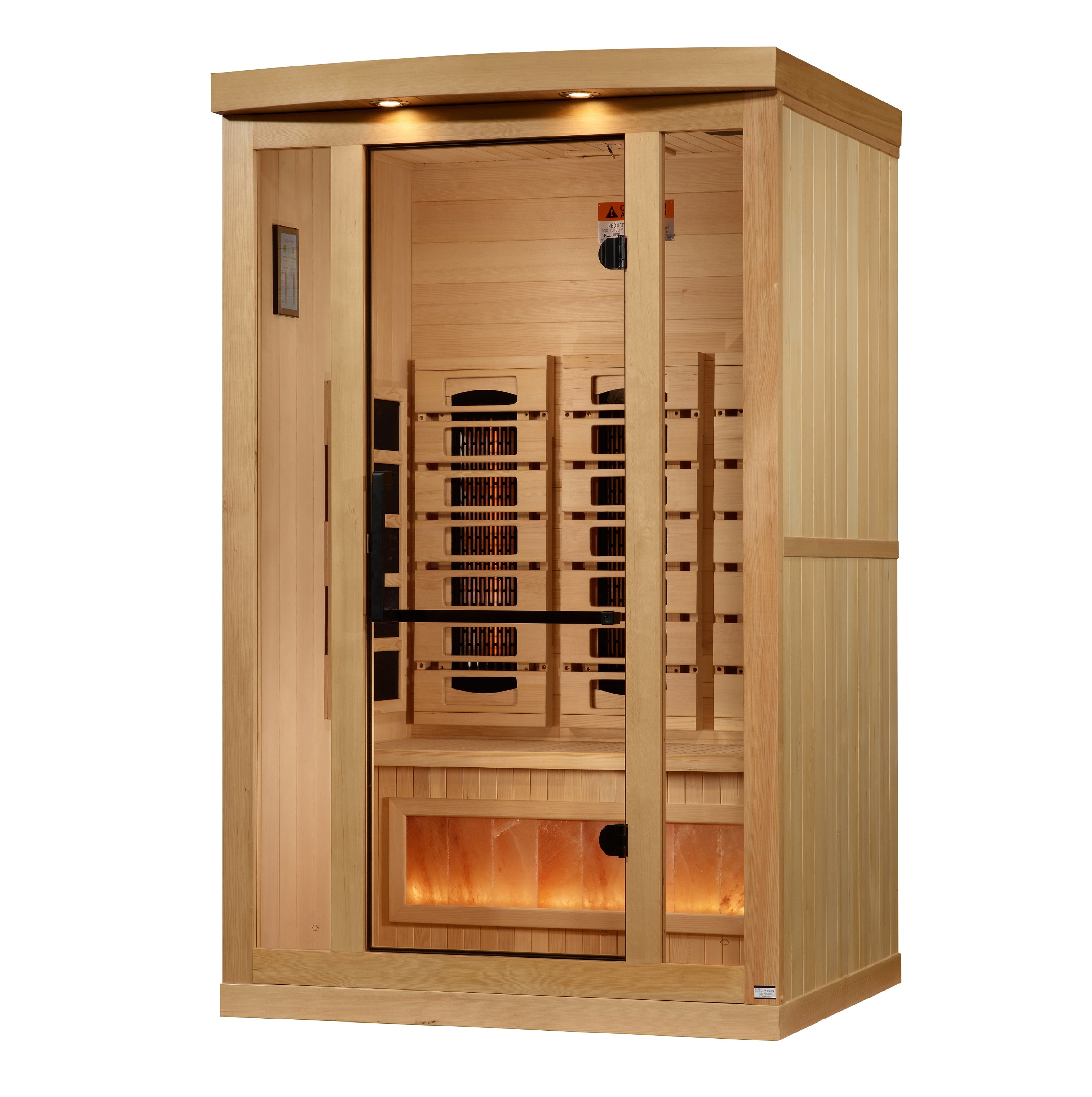 Golden Designs 2-Person Full Spectrum Infrared Sauna – 120V Plug & Play (Canadian Hemlock, Near Zero EMF)
