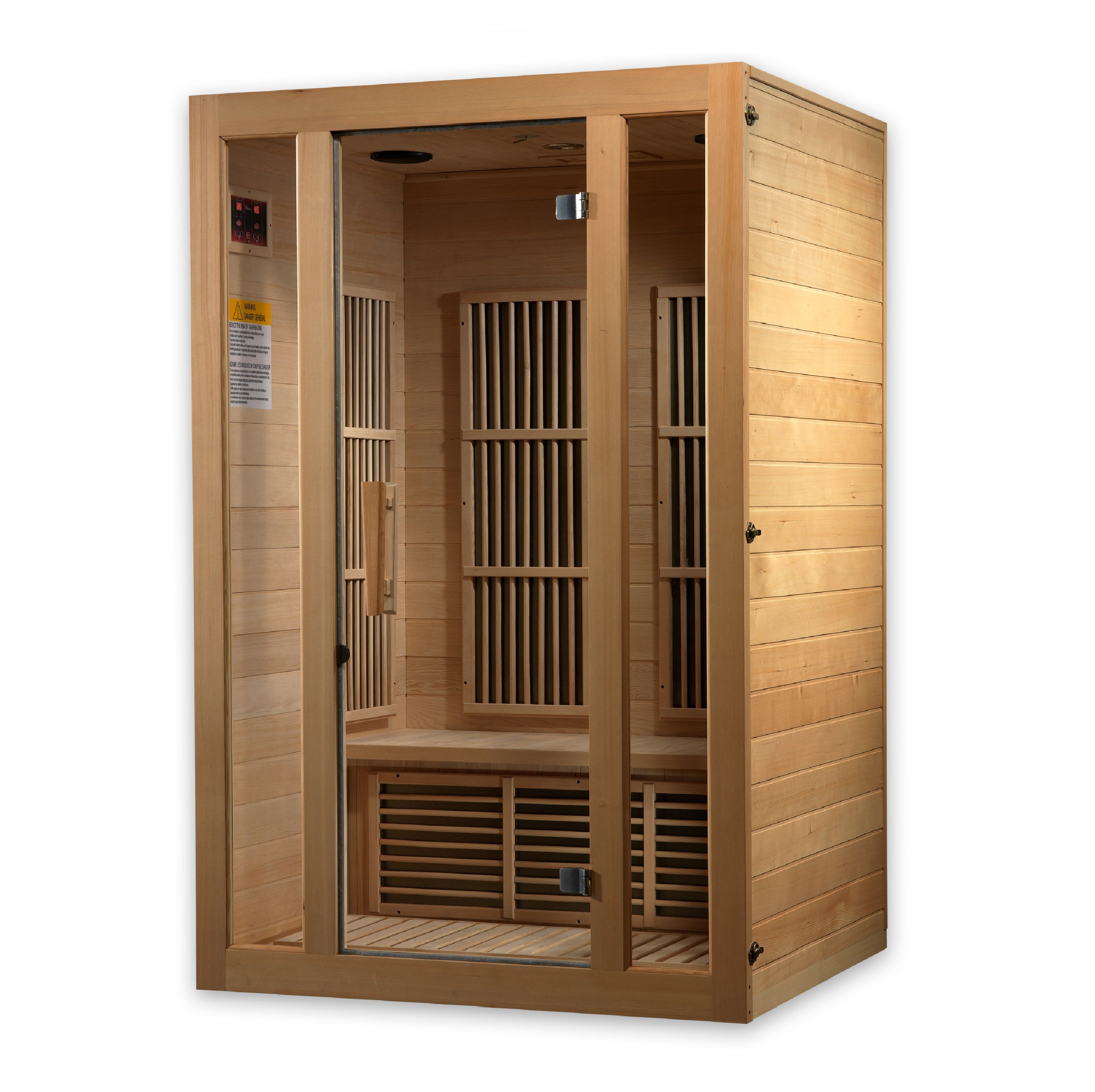 Maxxus Seattle 2-Person Infrared Sauna – Canadian Hemlock (Low EMF)